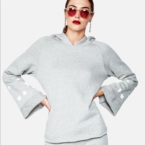 Grey Michael Lauren Star Hoodie